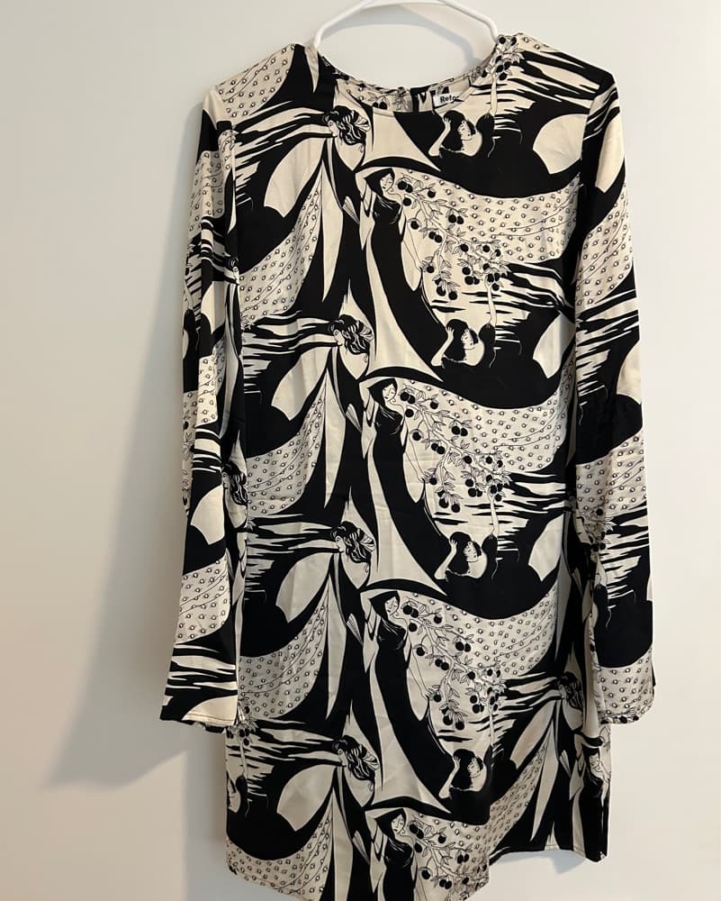 Captivating Abstract Print Mini Dress - Image 3