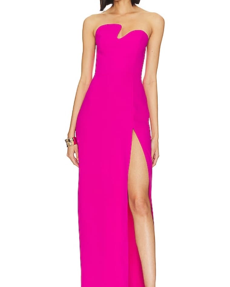 Amanda Uprichard Strapless Puzzle Gown - Image 1