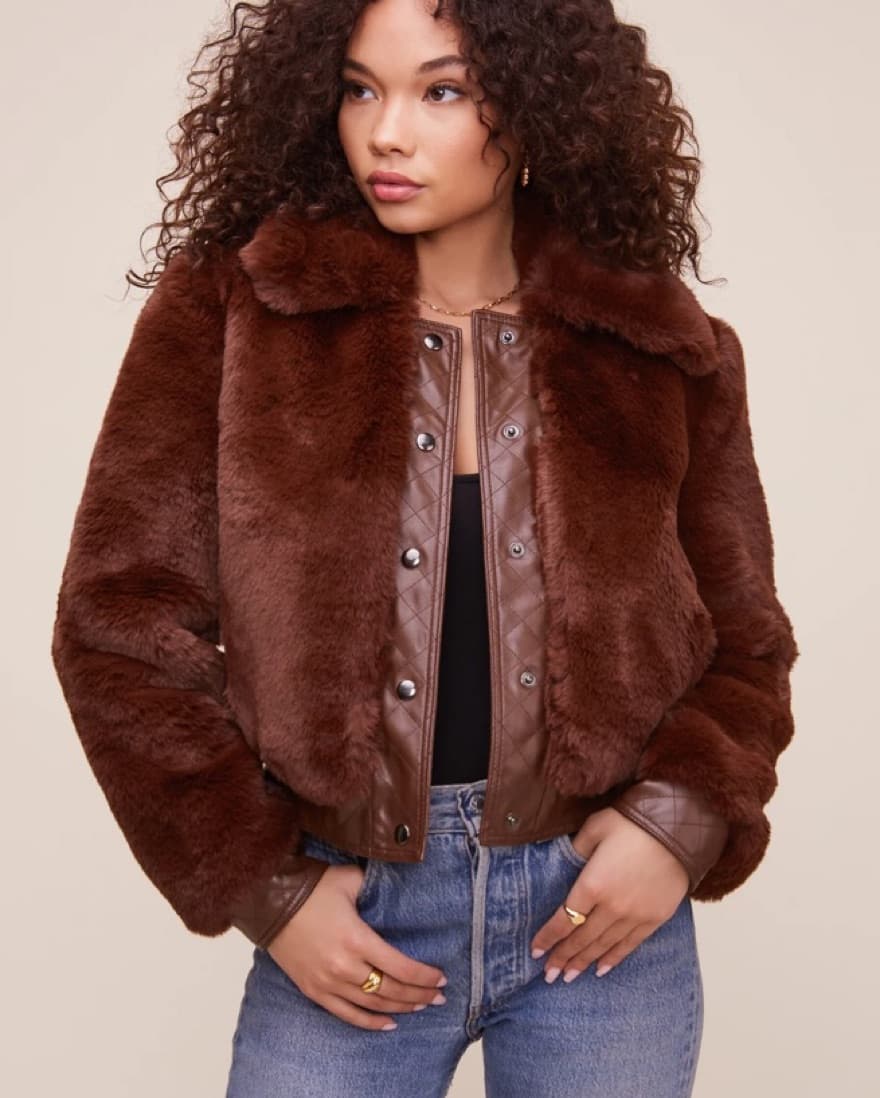 ASTR The Label Patricia Fur Jacket  - Image 1