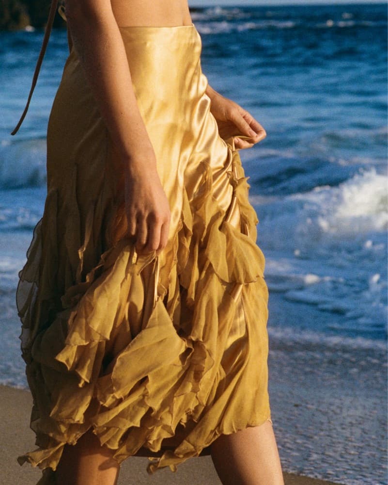 Gold Skirt From Spain - Image 1