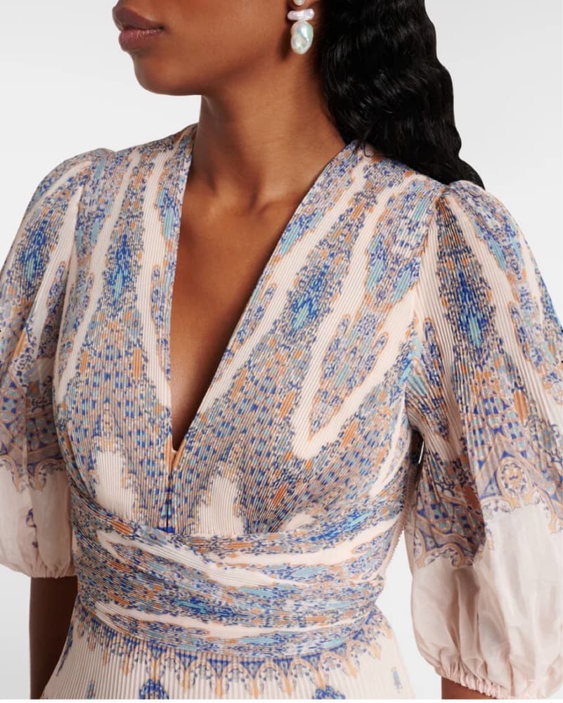 Zimmerman Paisley Pleated Mini Dress - Image 4