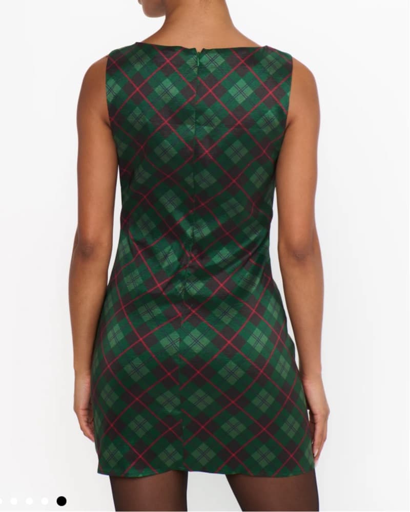 Plaid Mini Dress - Image 2