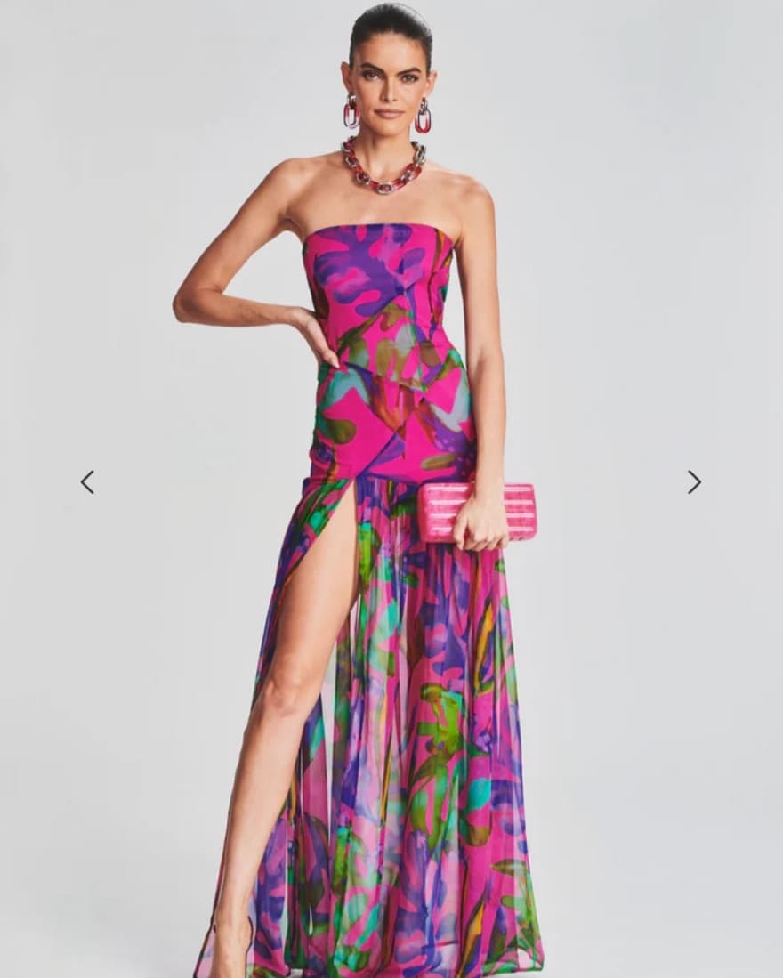 Retrofete NICOLE SILK CHIFFON DRESS  - Image 1
