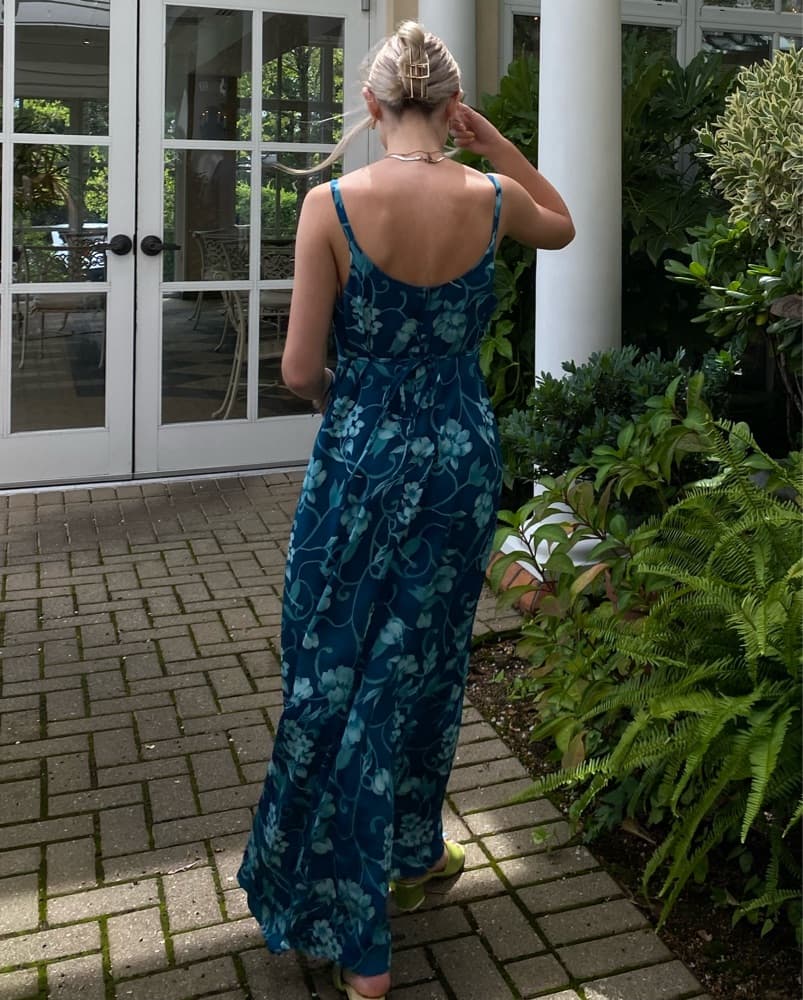 Floral Maxi Dress with Adjustable Straps - Image 6