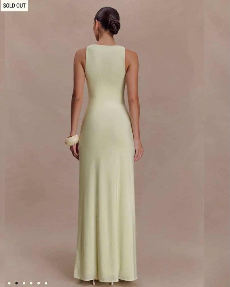 Perrie Slinky Ruched Maxi Dress - Image 2