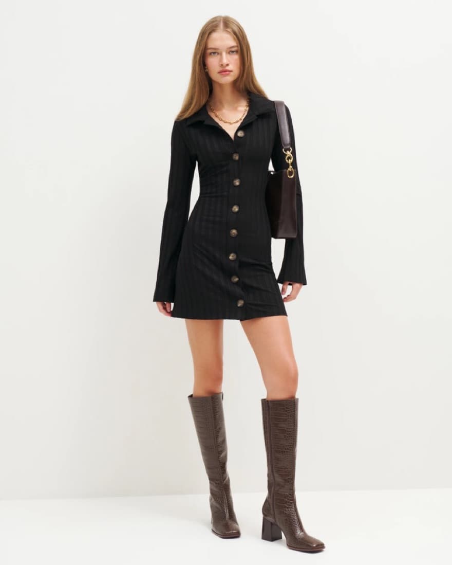 Reformation Brown Nylah Nappa Boots - Image 2
