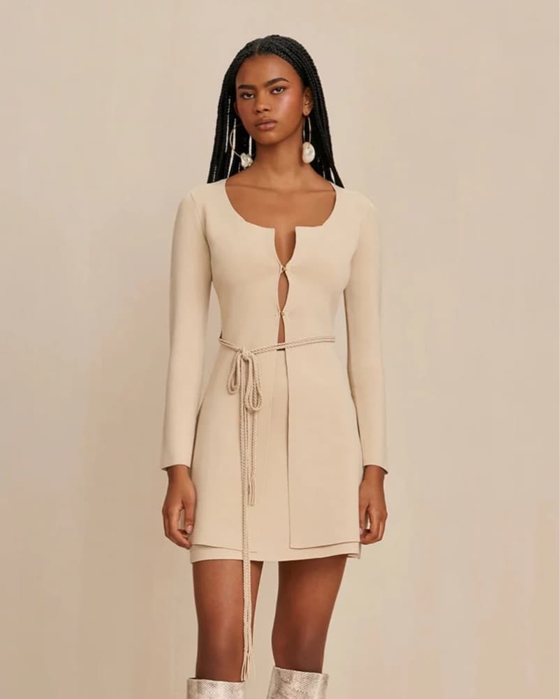 Cult Gaia Dennie Knit Tie Cardigan - Image 1