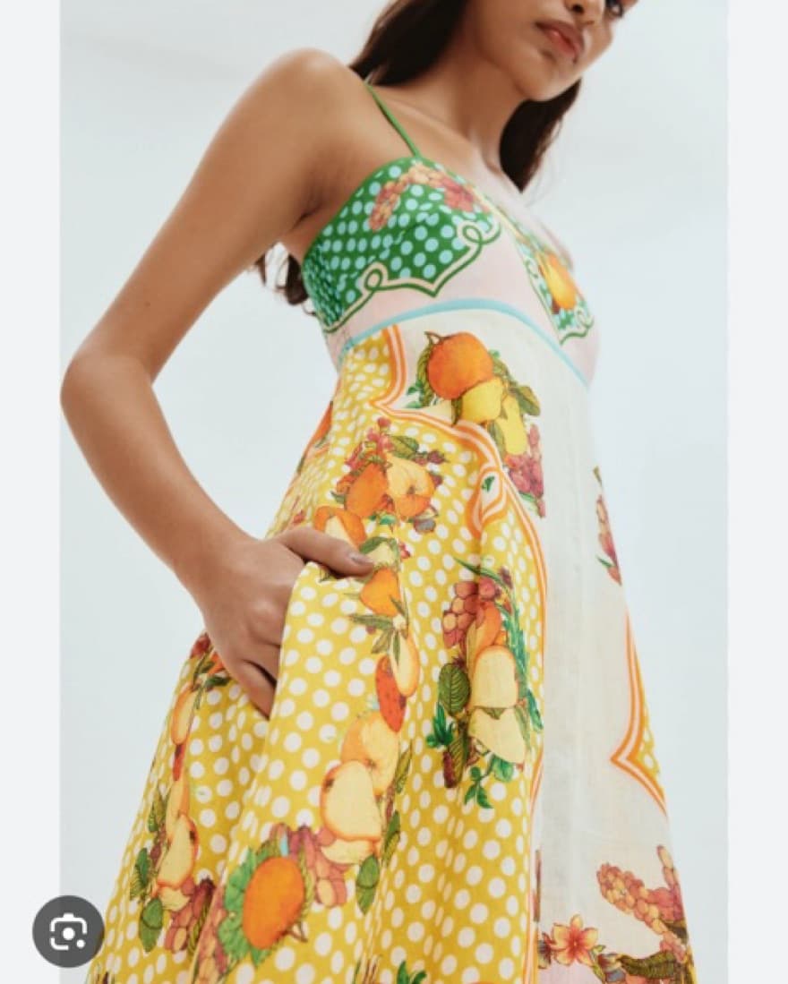 Alemais Floral Lemon Midi Dress - Image 2