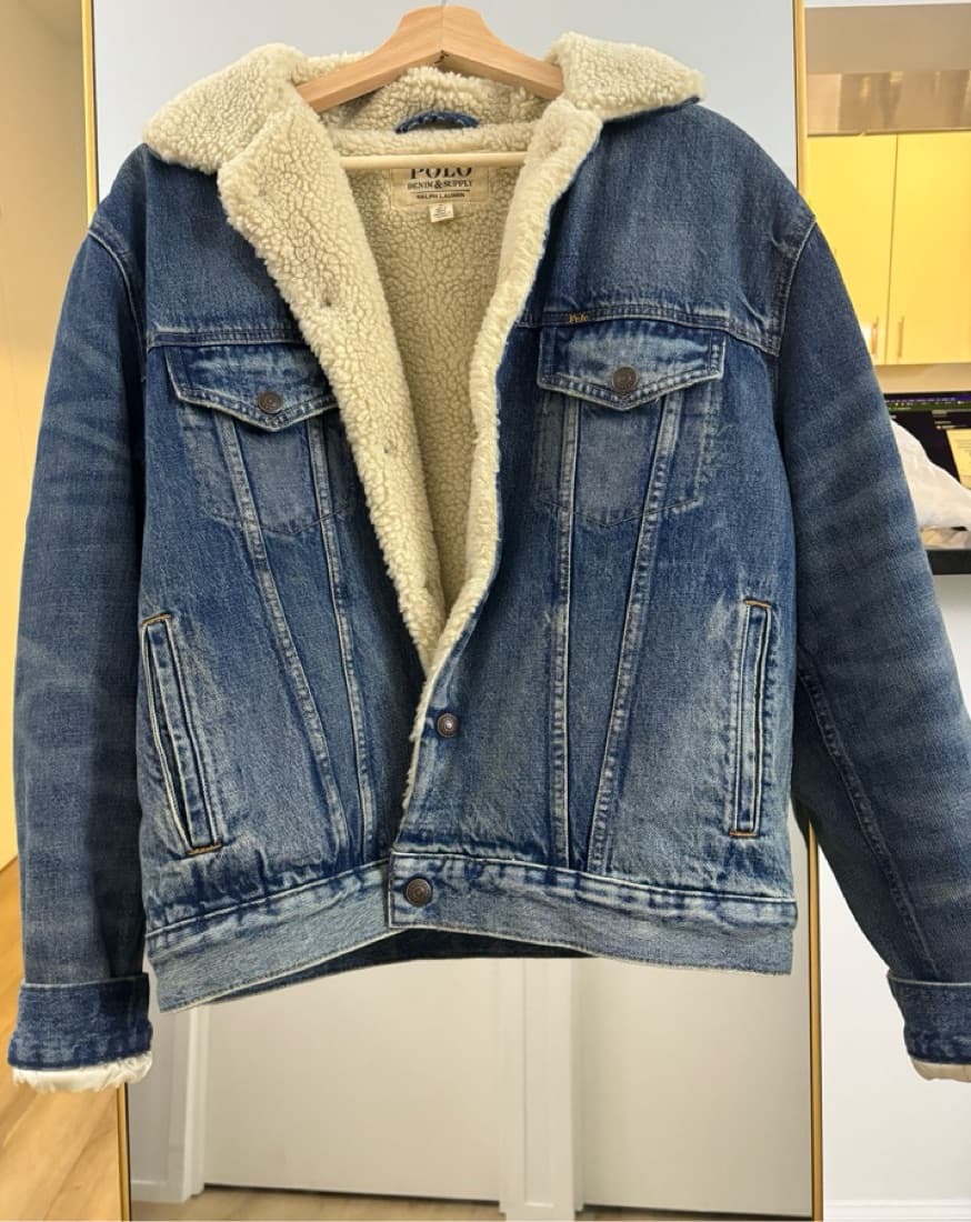 Ralph Lauren Sherpa Lined Denim Jacket - Image 1
