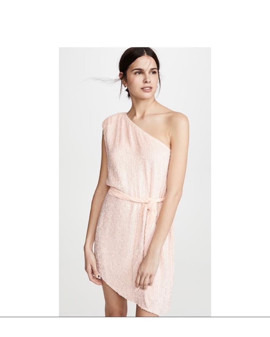 Retrofete Ella Pink One Shoulder Dress - Image 1