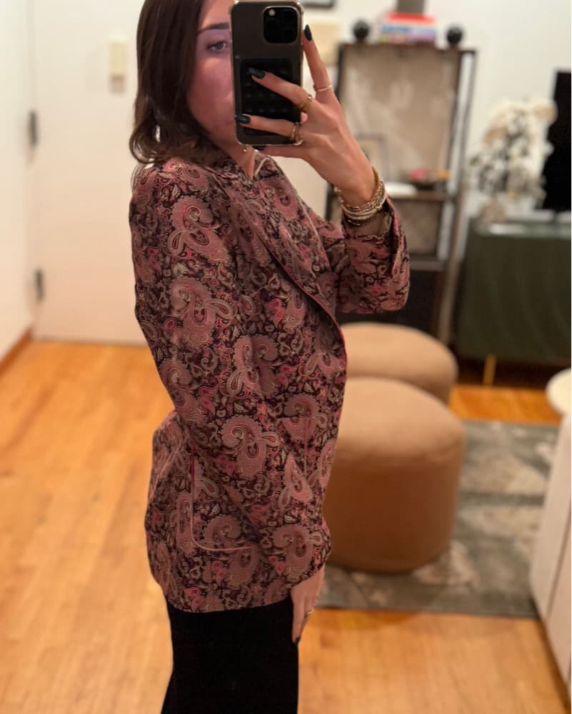 Vibrant Floral Printed Blazer - Image 3