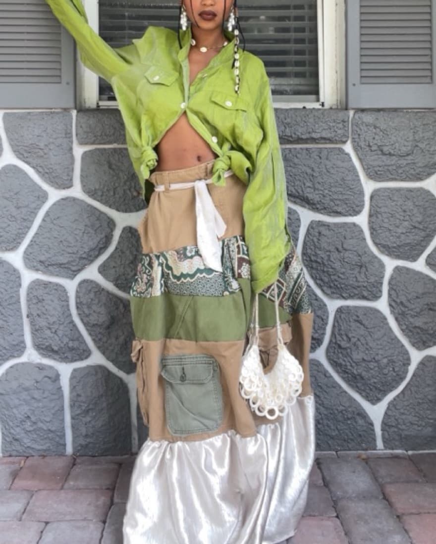 Cargo Maxi Skirt  - Image 1