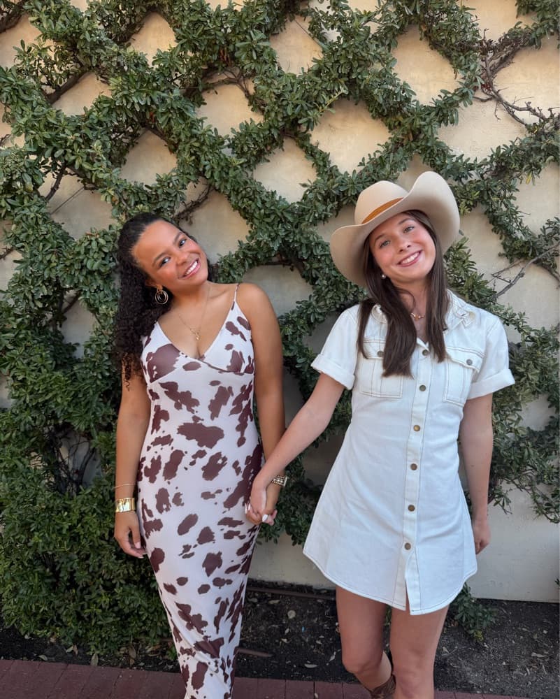 Playful Cow Print Maxi Dress - Image 2