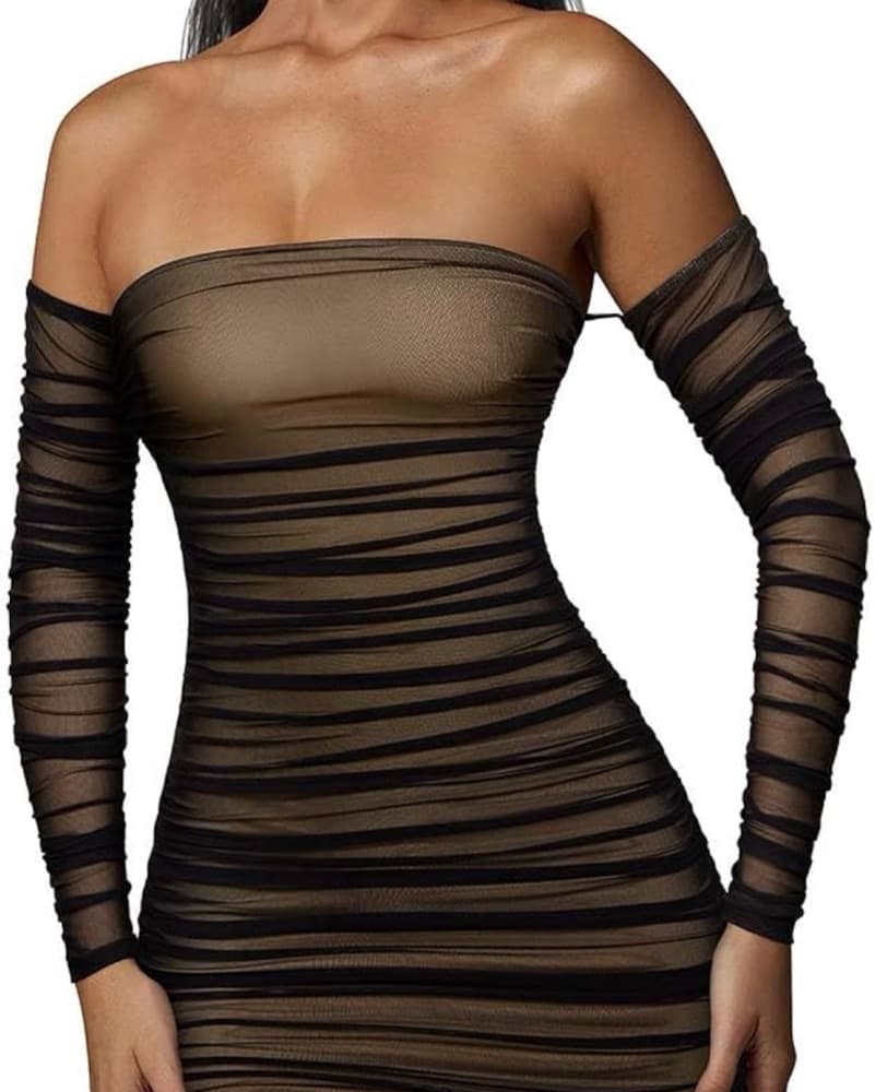 Mini Dress w Detachable Sleeves - Image 1