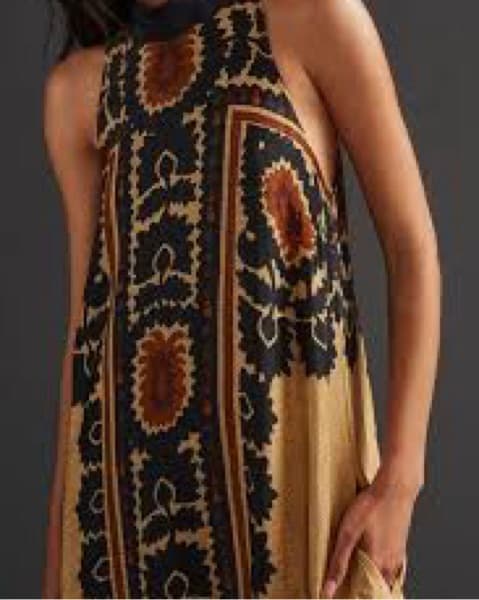 Farm Rio Halter Silk Dress - Image 3