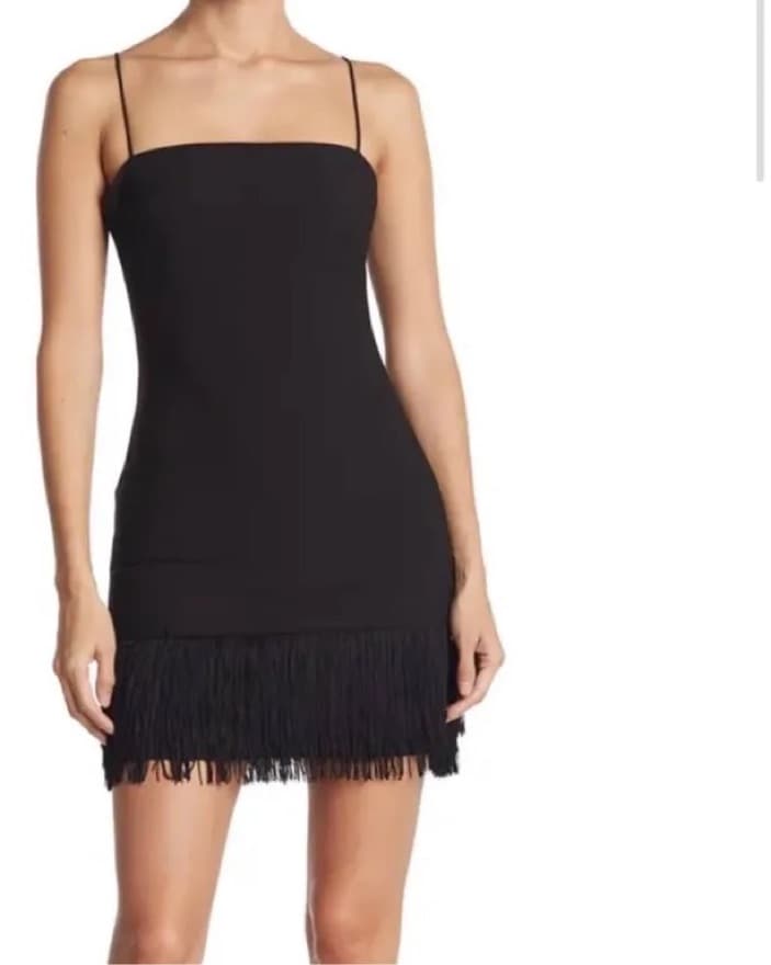 Likely Black Fringe Mini Dress - Image 3