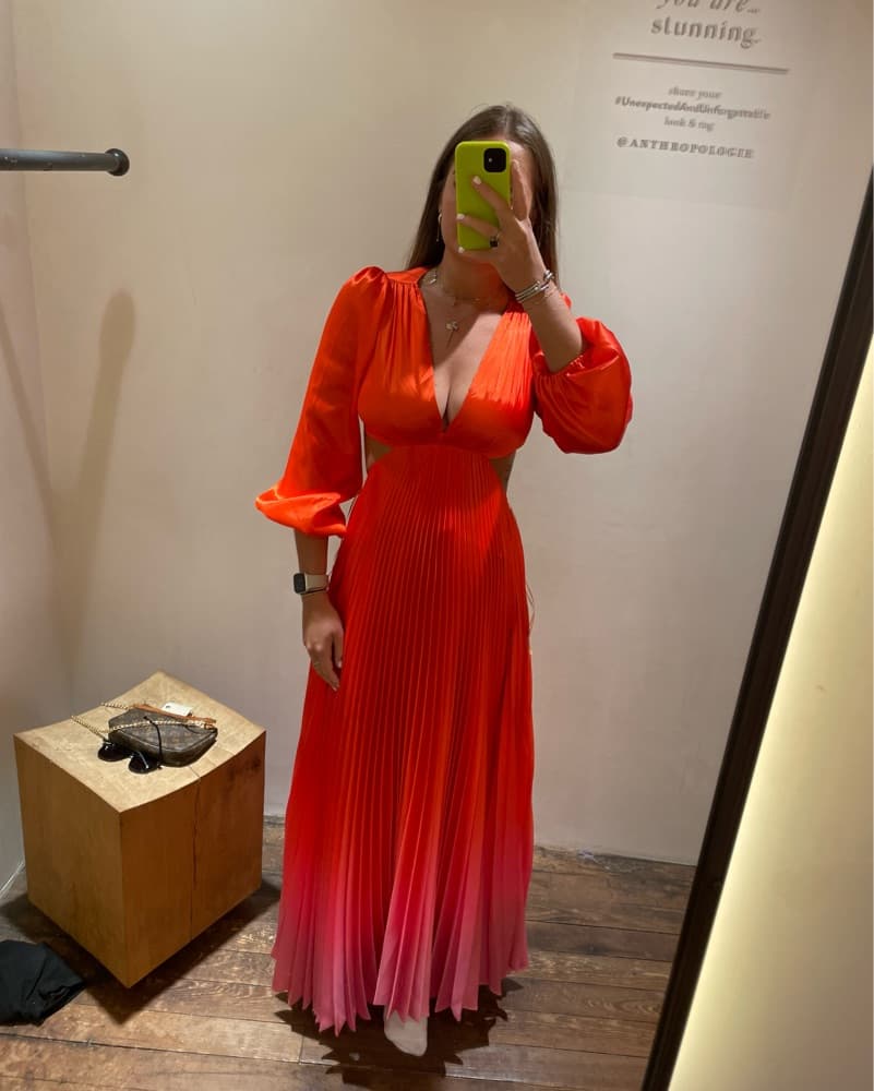Delfi Collective Red Ombre Gown  - Image 2