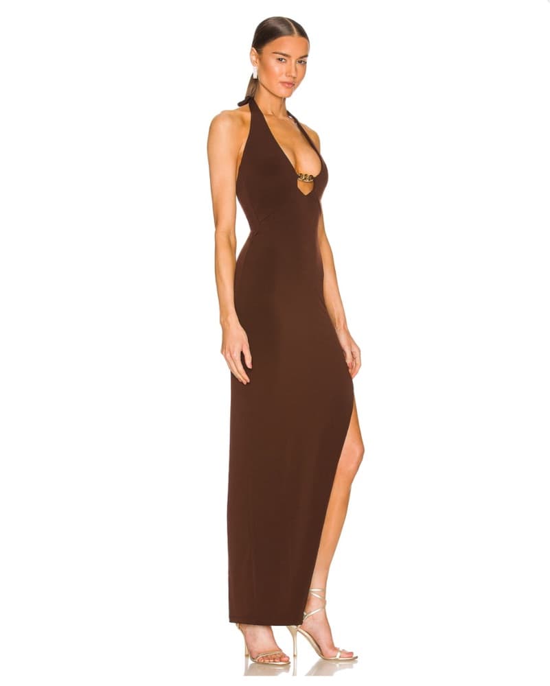Nookie Brown Long Dress - Image 2