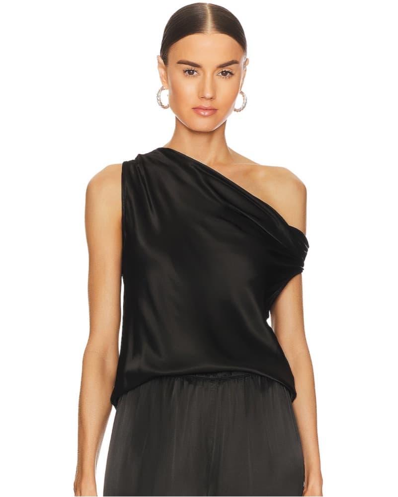 Enza Costa Off Shoulder Black Top - Image 1