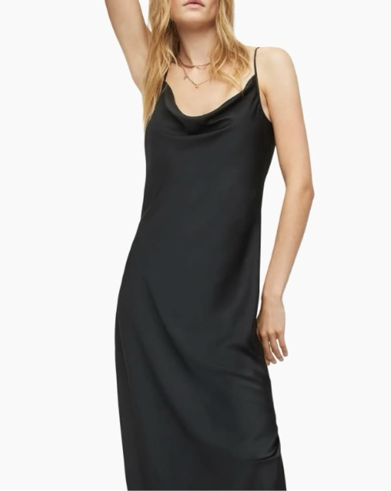 AllSaints Hadley Satin Slipdress - Image 1