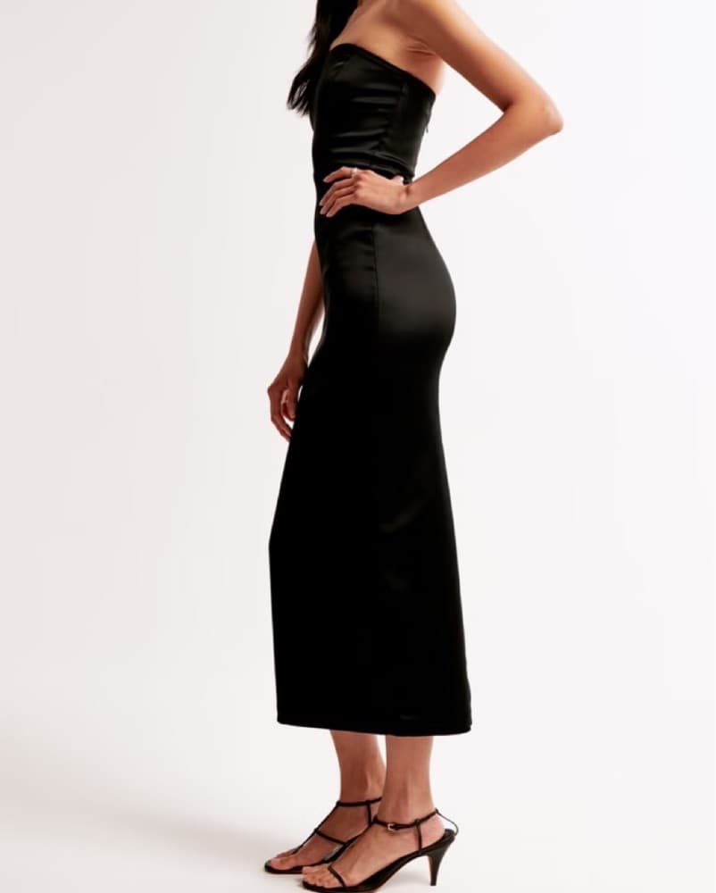 Abercrombie Satin Sculpt Maxi Dress - Image 1