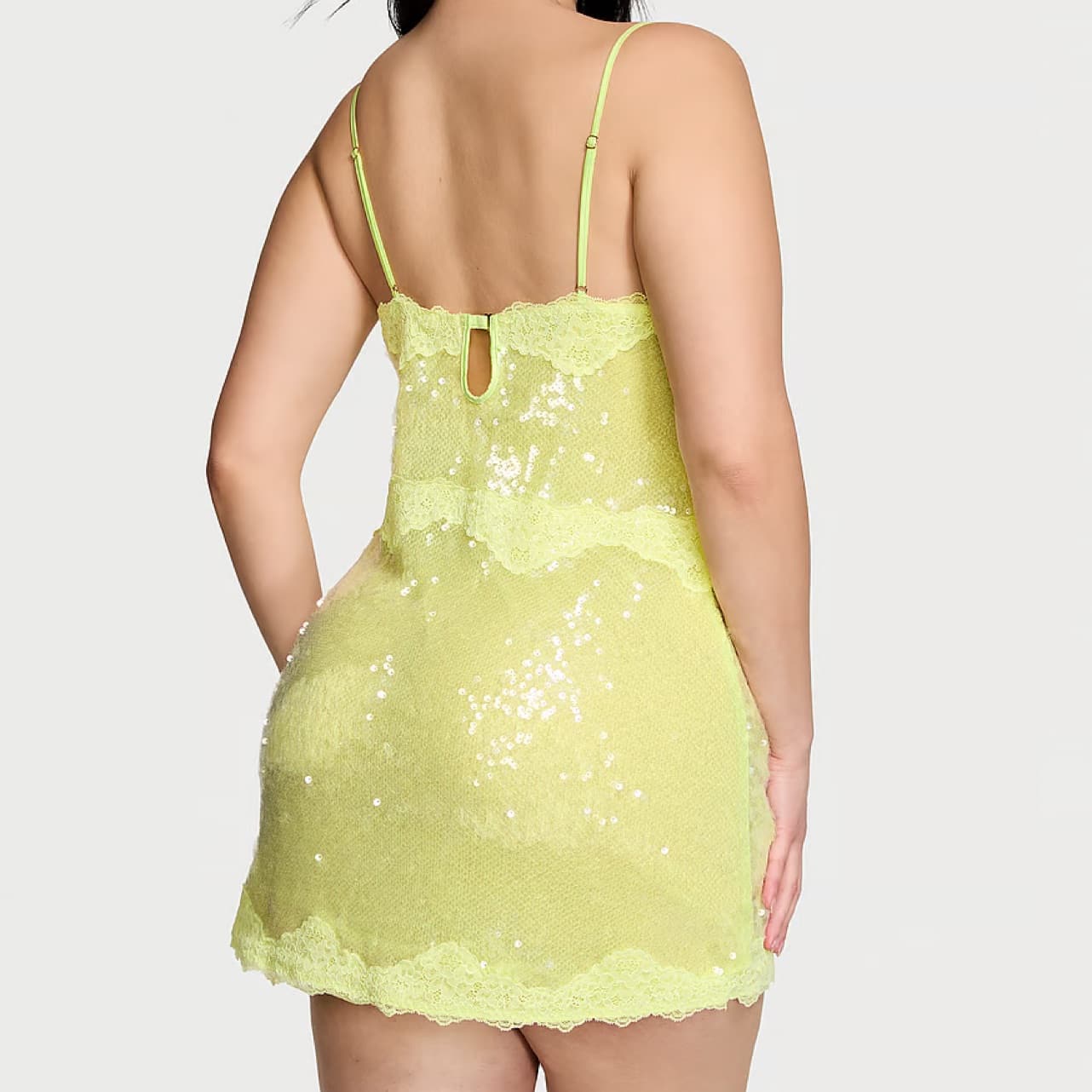 Victoria’s Secret Citron Sequin Slip - Image 2