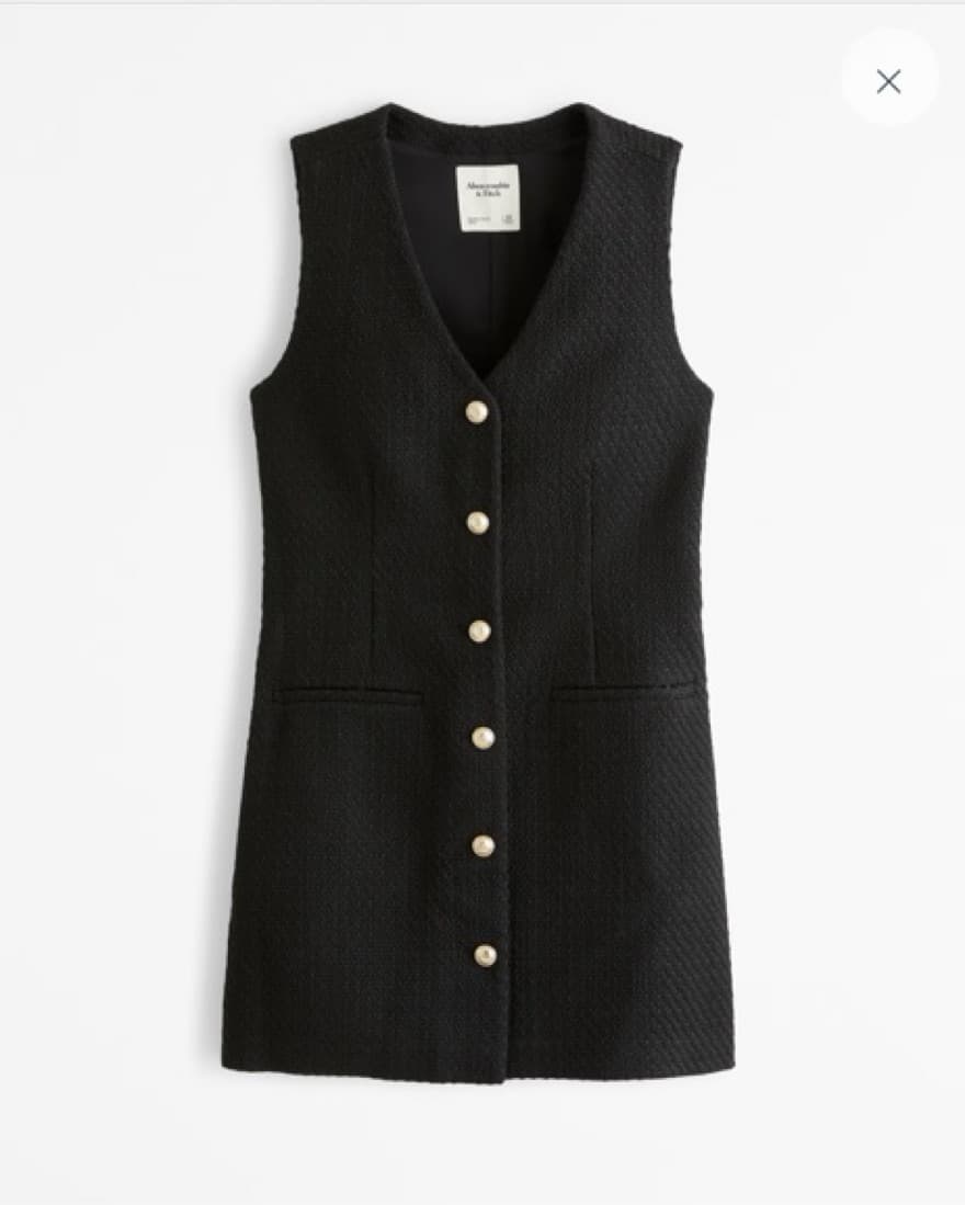 The A&F Mara Tweed Vest Mini Dress - Image 1