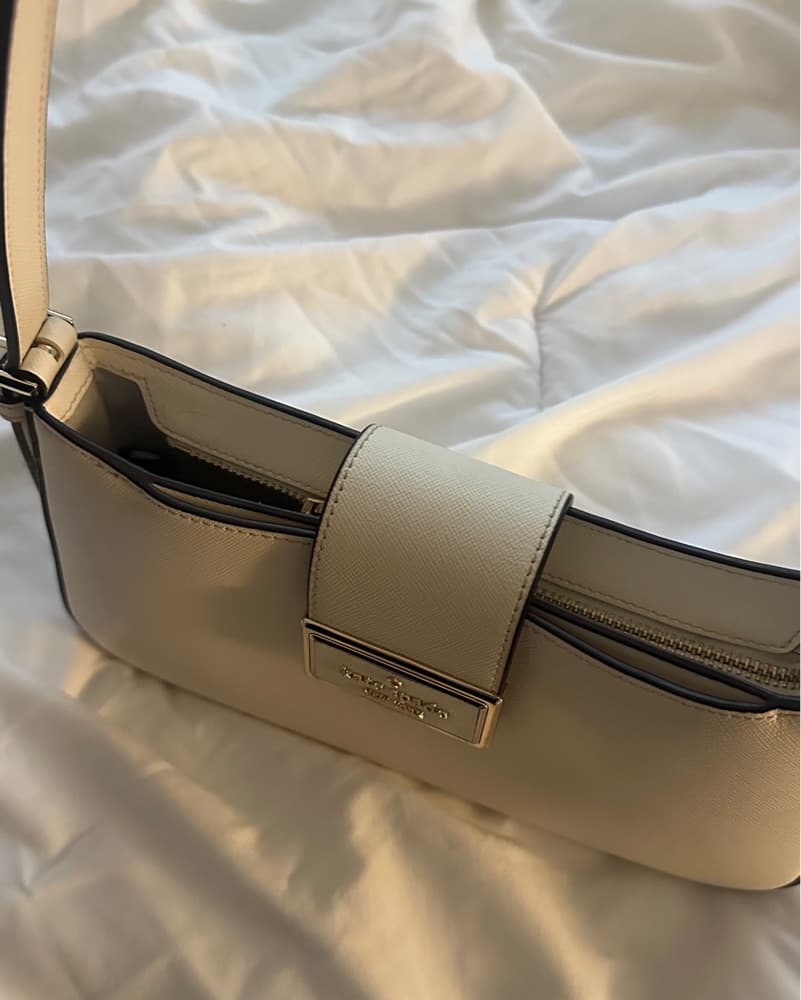 Cream/white Kate Spade Reegan Purse - Image 3