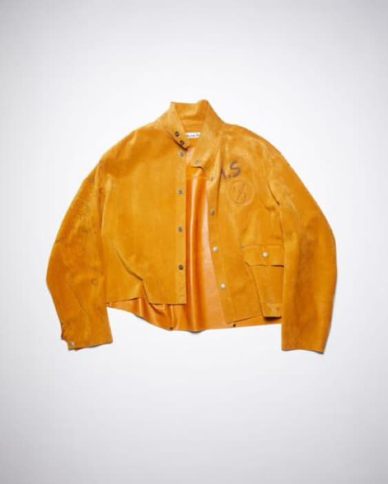 Acne Suede Graphic Jacket - Image 5