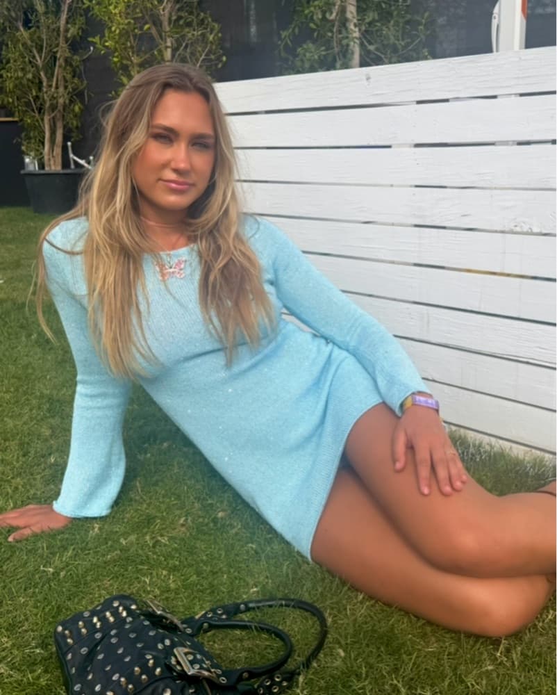 Asta Resort Maya Bell Sleeve Knit Dress - Image 3