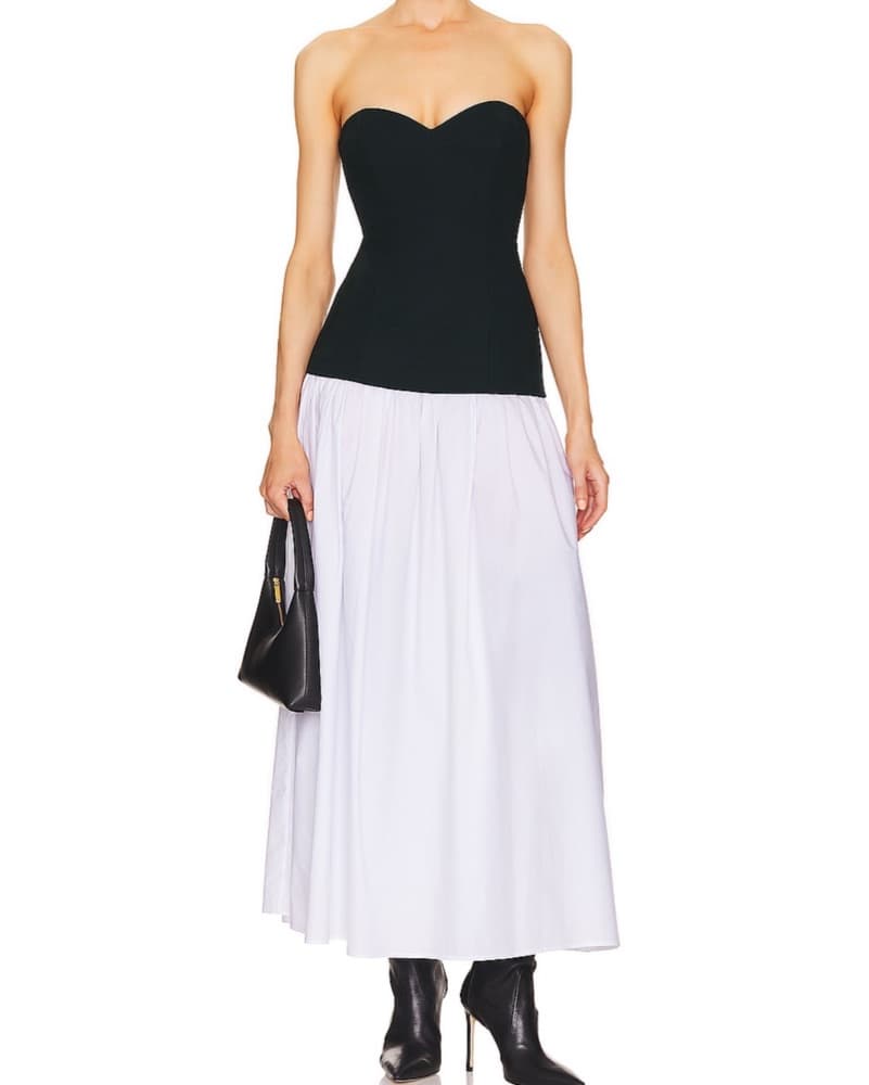 Helsa Strapless Midi Dress - Image 1