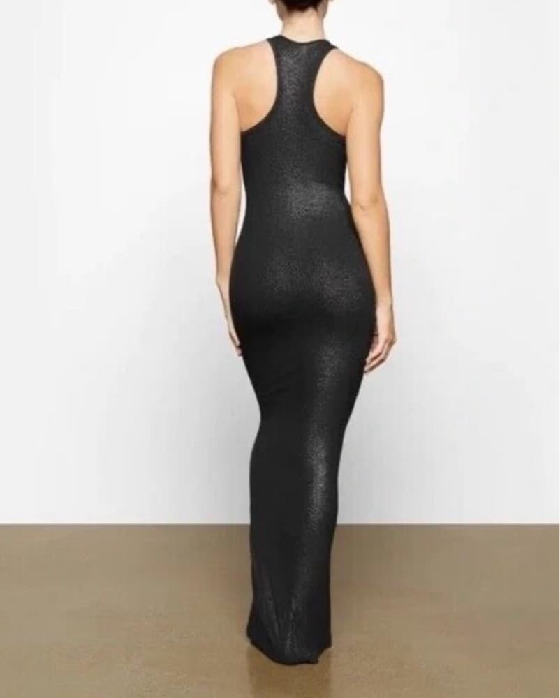 Skims Soft Lounge Shimmer Dress - Image 3