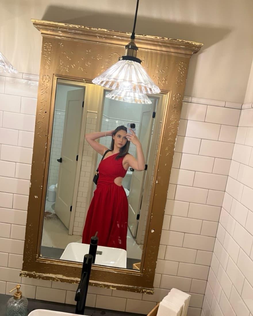 Red Abercrombie Gown - Image 1