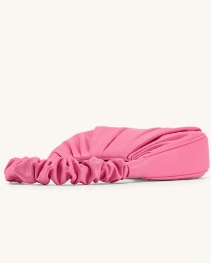 Gabbi Ruched Pink Handbag - Image 4