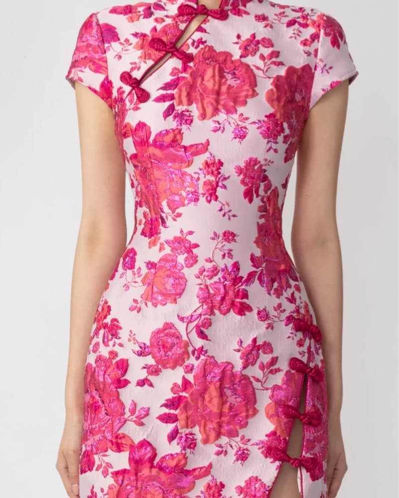 Sau Lee Jada Pink Mini Asian Dress 0 - Image 4