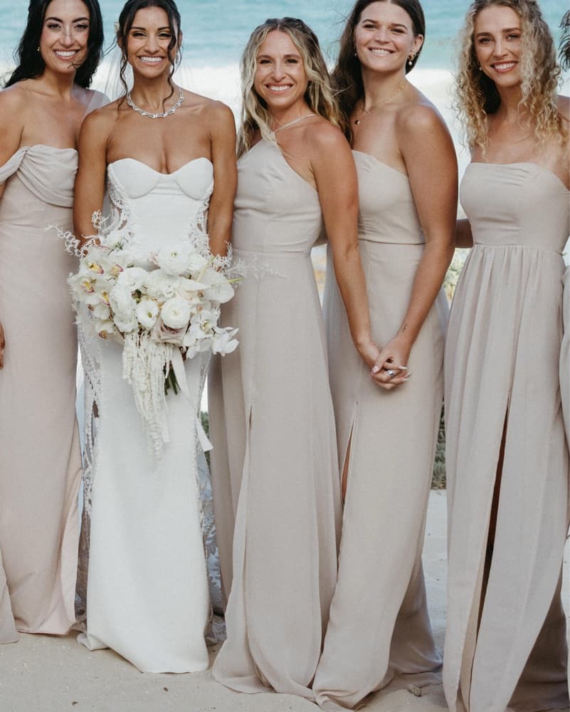 Juliet Dress Chiffon Neutral Champagne - Image 3