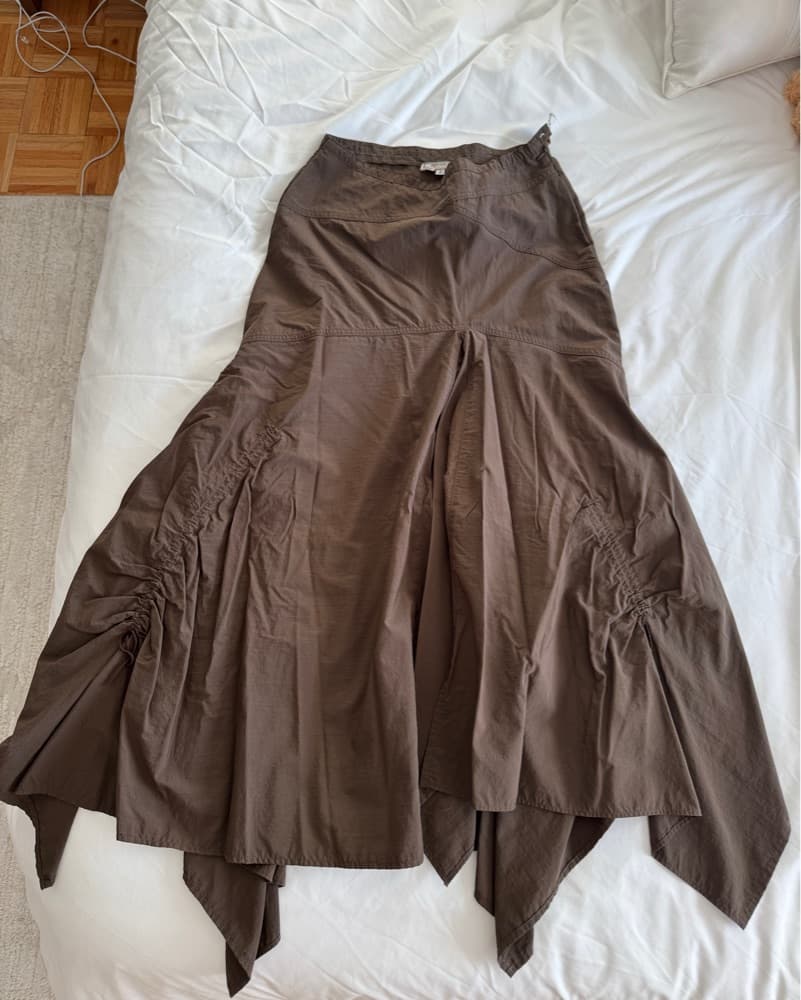 Vintage Brown Maxi Skirt - Image 1