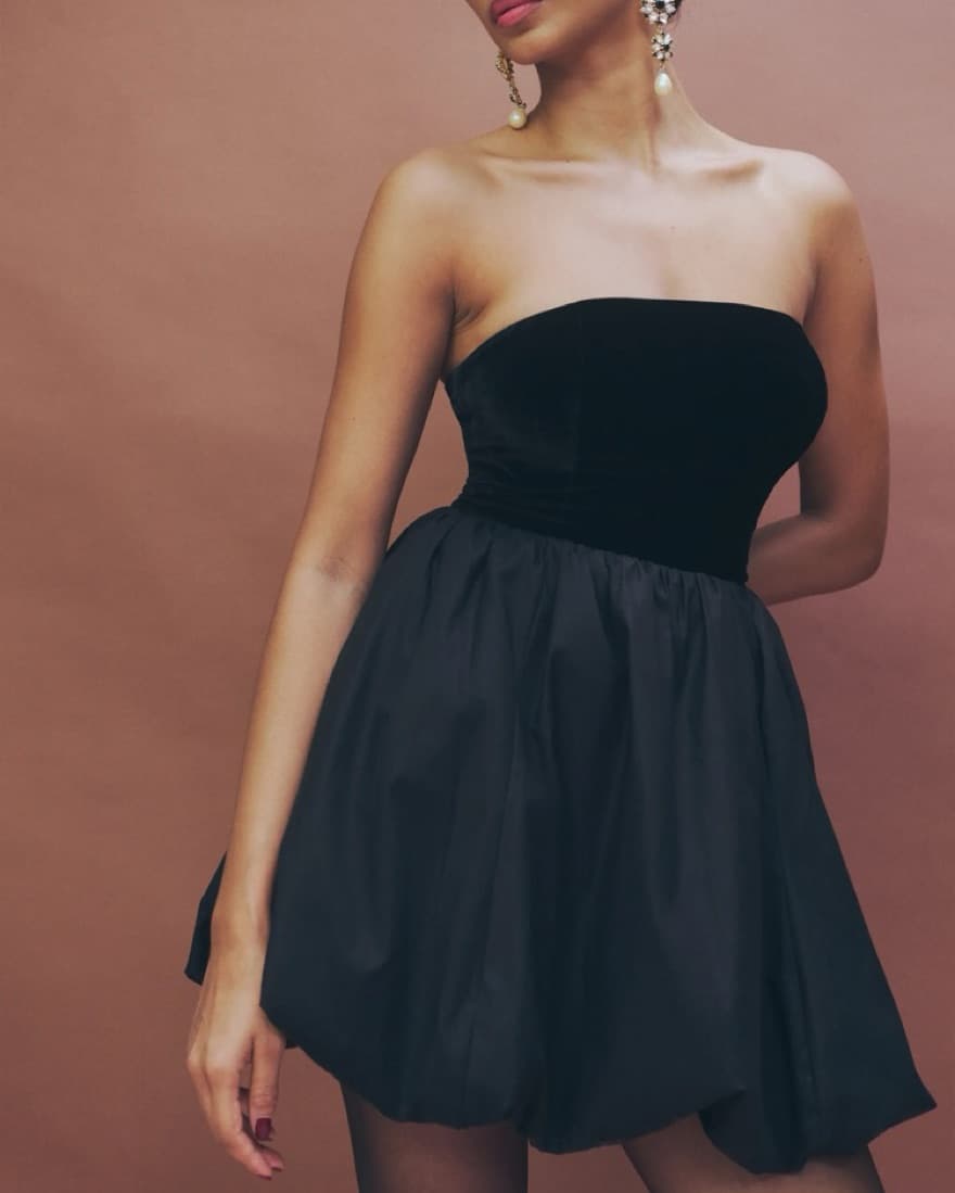 Reformation Black St. Louis Dress - Image 2