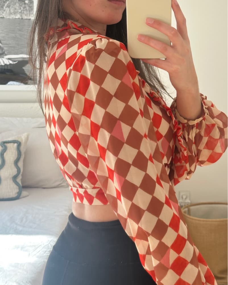PatBO Long Sleeve Tie Blouse - Image 5