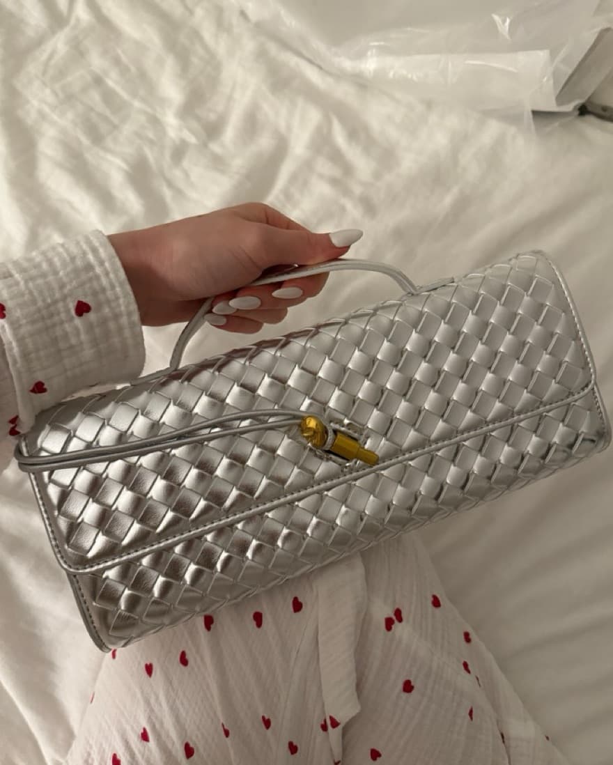 Chic Metallic Crossbody Clutch - Image 2