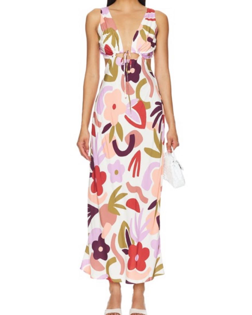 Minkpink Rayssa Dress in Pink Floral - Image 3