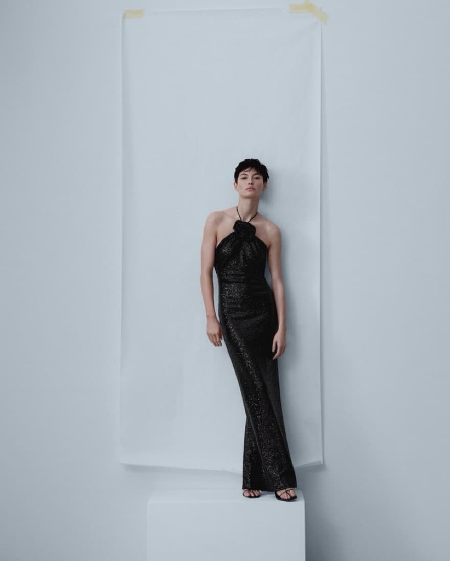 Mango Capsule Sequined maxi flower dress - Image 2