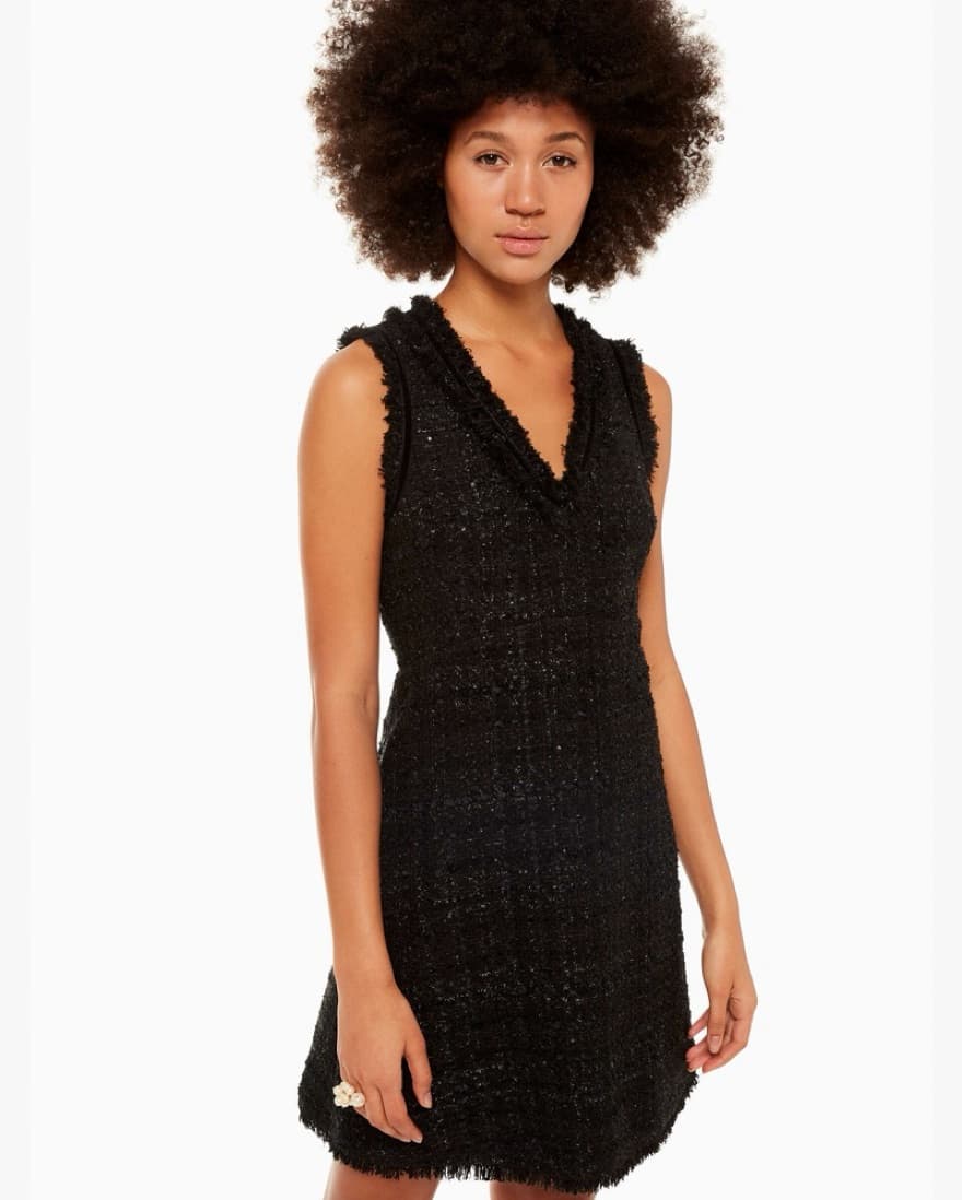 Kate Spade black Tweed Cocktail Mini  - Image 1