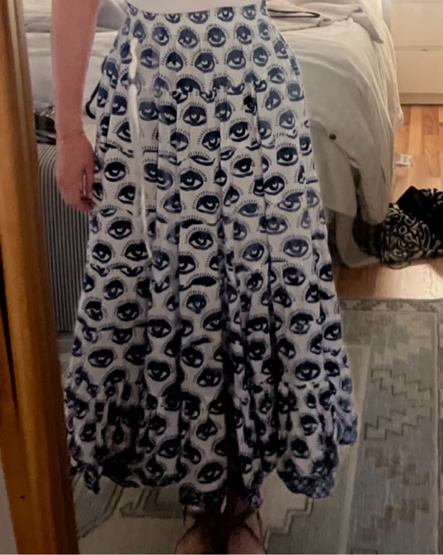 Striking Navy Polka Dot Maxi Dress - Image 2