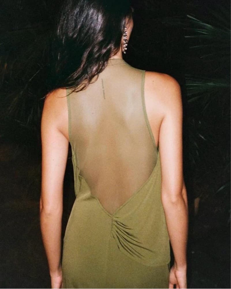 Zara Draped Combination Dress - Image 3