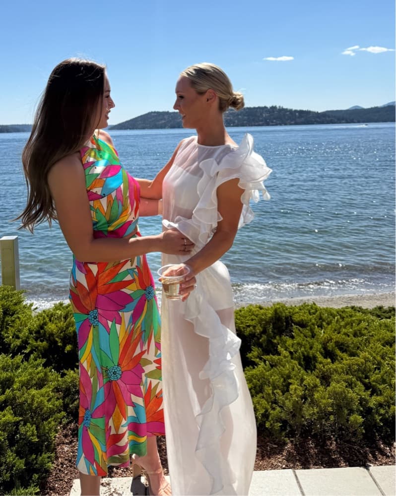 Ivory Ruffled Maxi Dress - Image 5