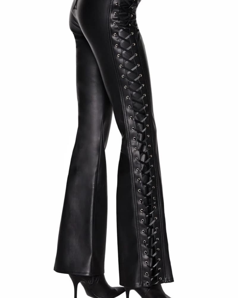 I AM GIA Lace Up Leather Pants - Image 2