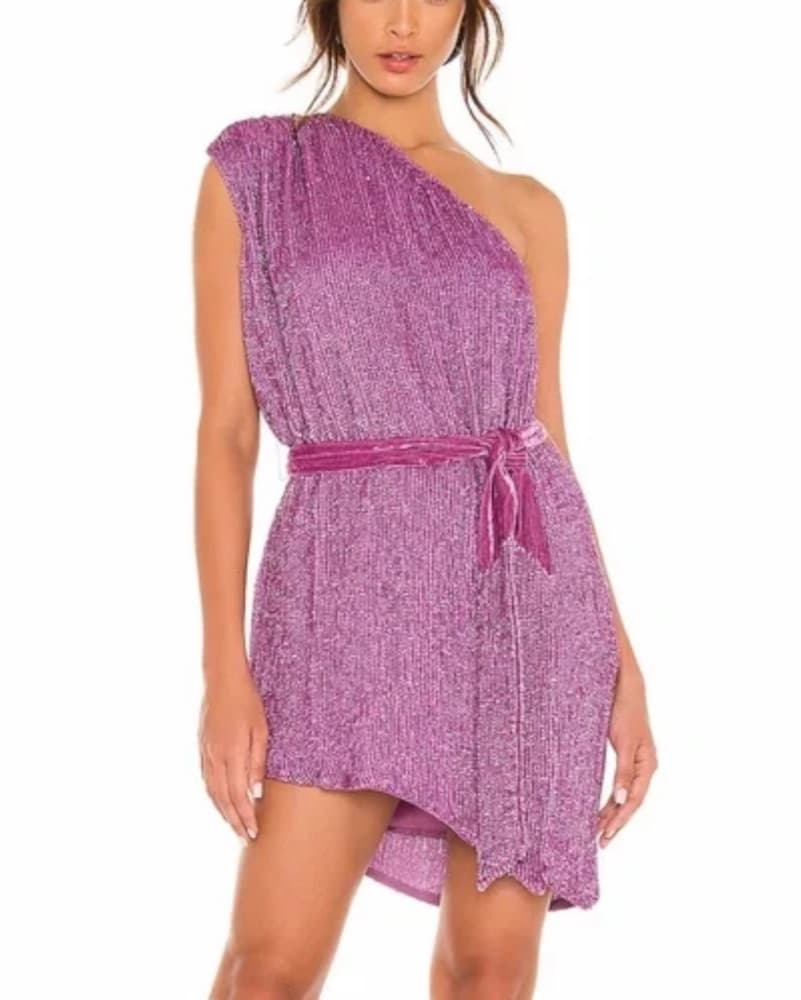 Retrofete “Ella” Purple Sequin Mini - Image 5