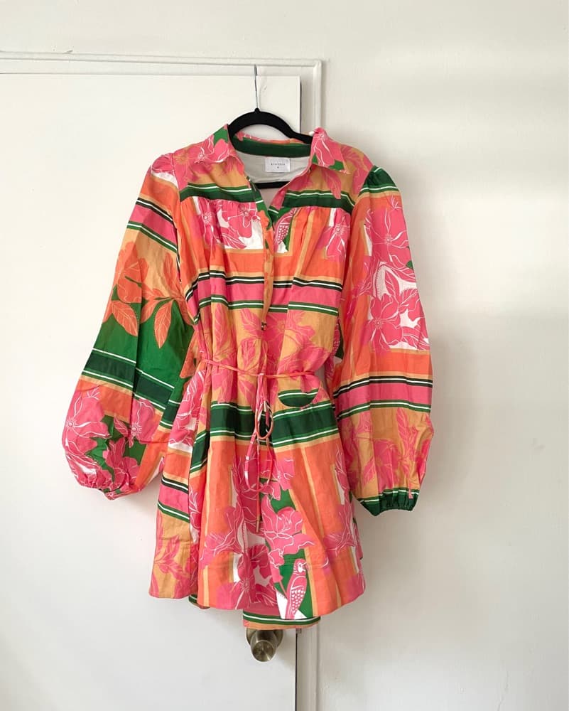 Floral Long Sleeve Mini Dress - Image 6