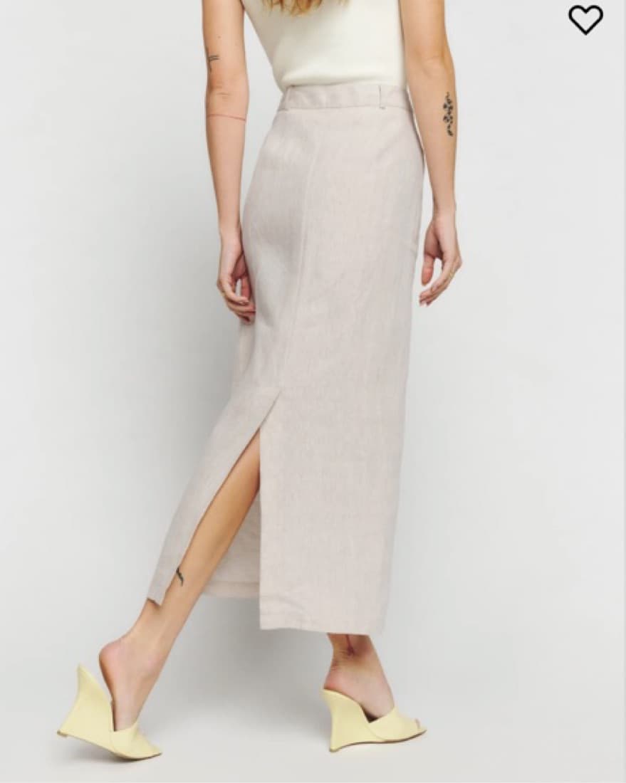 Reformation Gia Linen Skirt - Image 2